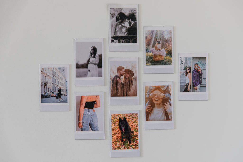 Personalisierte Foto-Magnete im Retro-Polaroid-Look