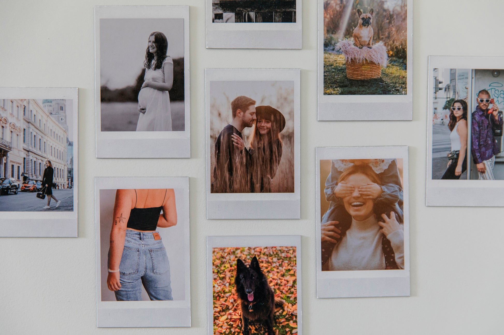 Personalisierte Foto-Magnete im Retro-Polaroid-Look