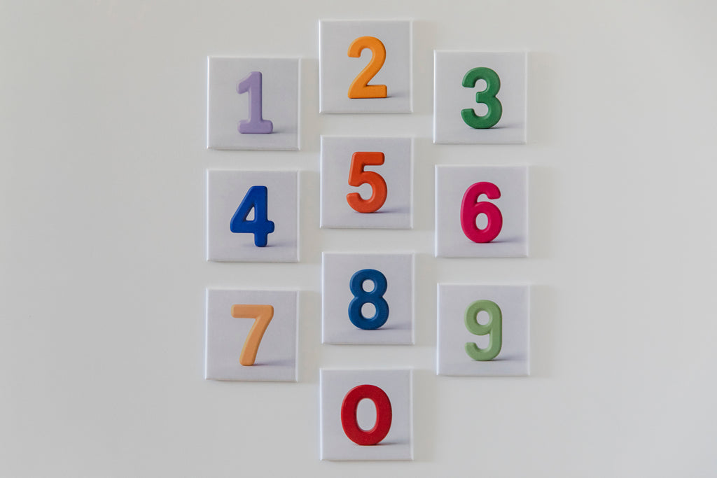 Bunte Lern-Magnete „Zahlen von 0 bis 9“ | Spielerisch Mathe lernen
