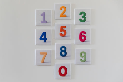 Bunte Lern-Magnete „Zahlen von 0 bis 9“ | Spielerisch Mathe lernen