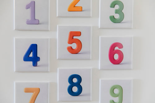 Bunte Lern-Magnete „Zahlen von 0 bis 9“ | Spielerisch Mathe lernen